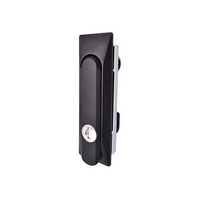 SK1-086-2工業黑色塑膠鋅合金手柄旋轉門鎖控制柜門平面鎖