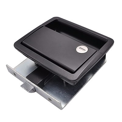 SK1-1009工業(yè)鋅合金機(jī)械門鎖嵌入式隱形盒鎖面板鎖機(jī)罩鎖