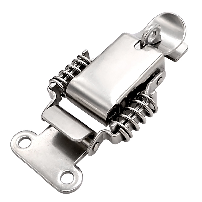 SK3-011SK工業五金不銹鋼彈簧迫緊式搭扣掛鎖式固定卡扣鎖扣工具箱扣鴨嘴扣