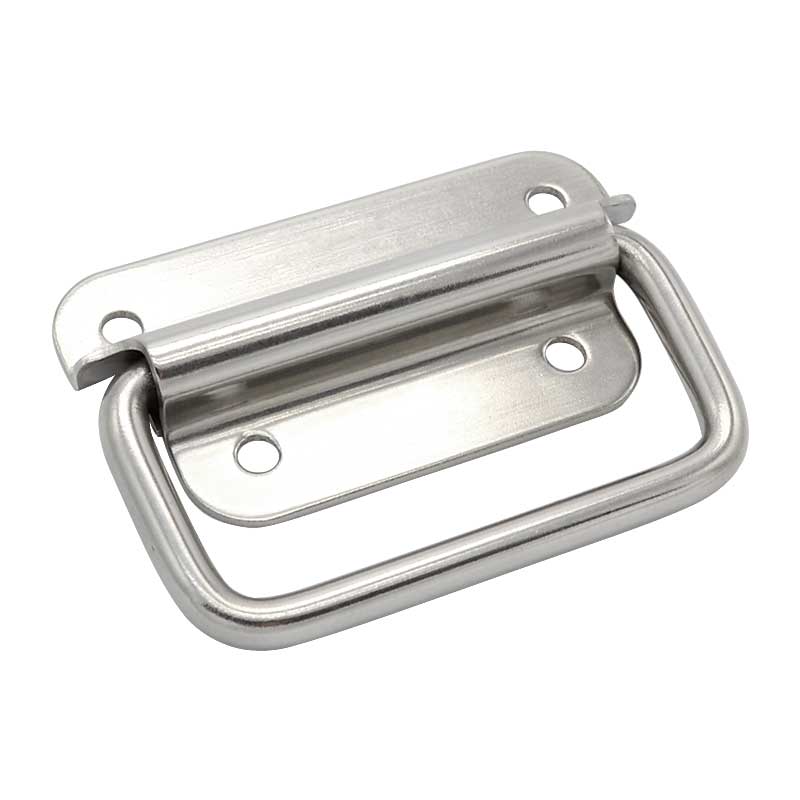 SK4-020工業(yè)不銹鋼柜門折疊拉手拉環(huán)式門把手工具箱提手拉扣