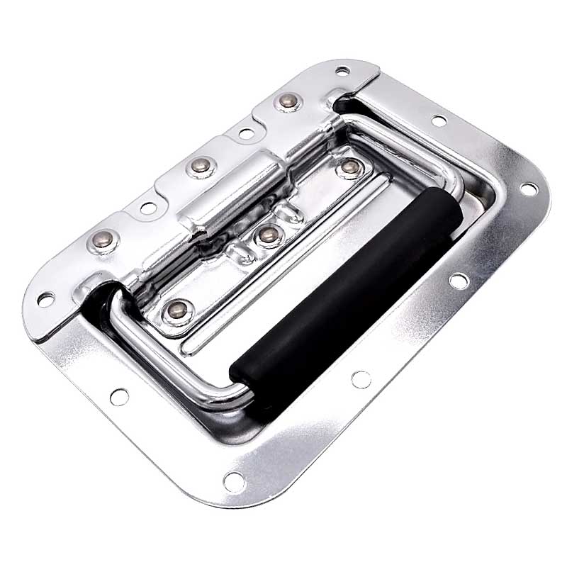 SK4-024-1工業(yè)五金嵌入隱藏式隱形暗拉手彈簧折疊拉環(huán)門把手