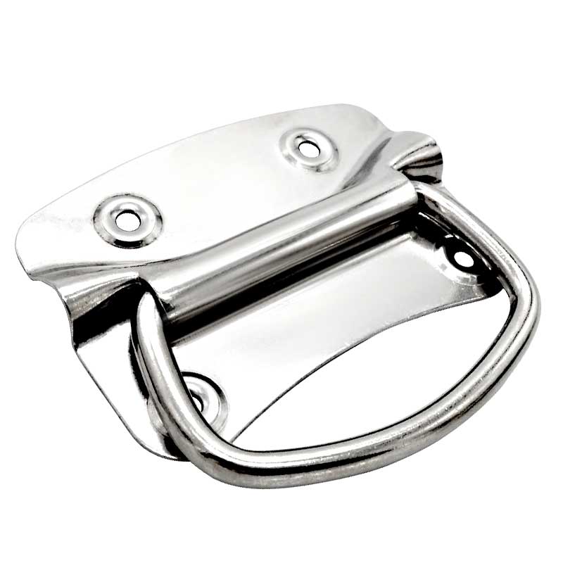 SK4-021-3工業(yè)不銹鋼柜門明裝折疊拉手拉環(huán)式門把手工具箱提手拉扣