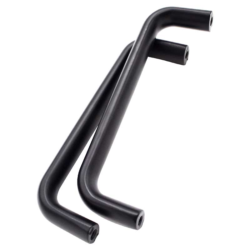 SK4-029-3B工業(yè)五金弓形實(shí)心加厚鋁合金門把手黑色橢圓形長拉手提手