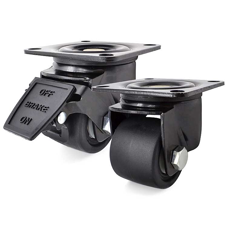 SK6-U6595C工業(yè)重型支撐活動轉(zhuǎn)向腳輪帶剎車平板推車萬向輪子2.5寸