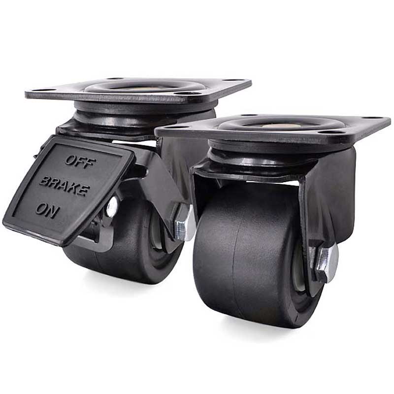 SK6-U75105C工業(yè)重型支撐轉(zhuǎn)向活動腳輪帶剎車平板推車萬向輪子3寸
