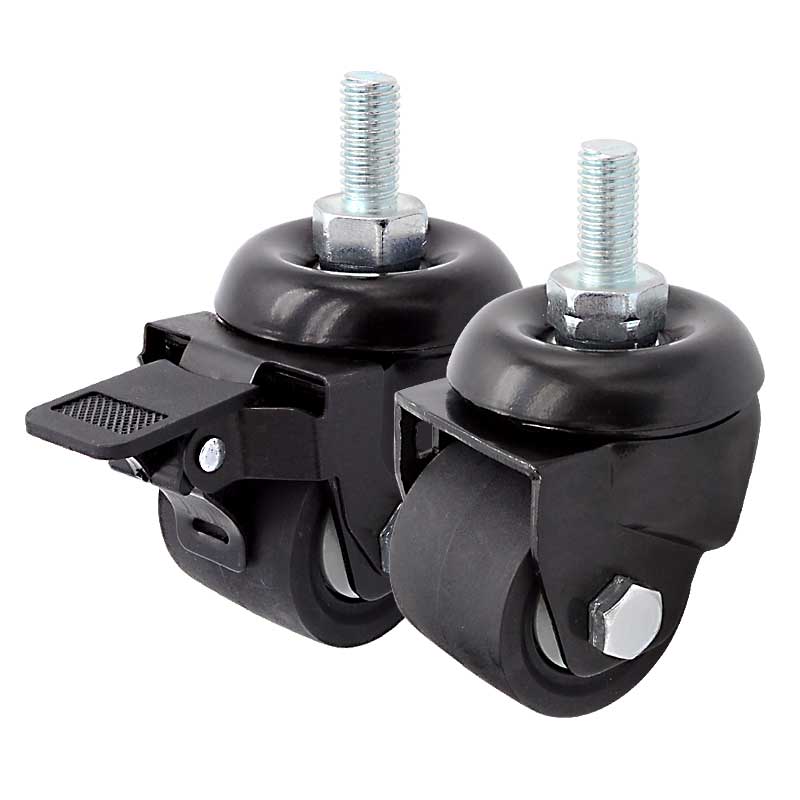 SK6-U5073S工業(yè)低座式重型支撐轉(zhuǎn)向活動腳輪帶剎車萬向輪子2寸