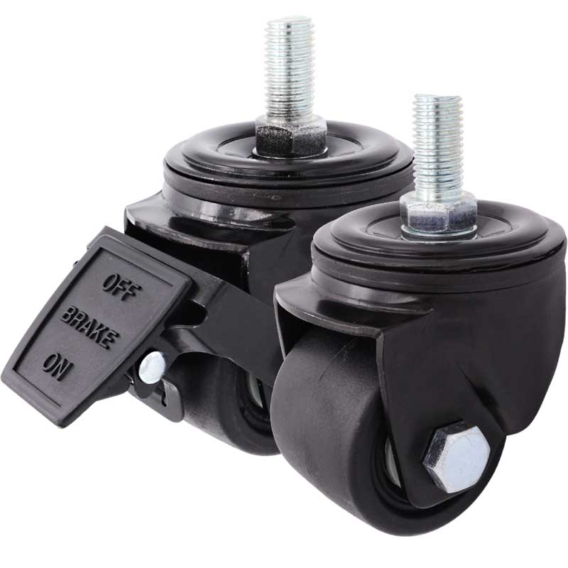 SK6-U6593S工業(yè)低座式重型支撐轉(zhuǎn)向活動腳輪帶剎車萬向輪子2.5寸