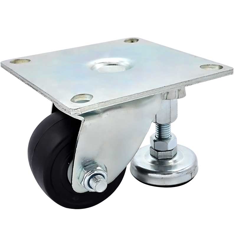 SK6-Z6597P工業(yè)帶調(diào)節(jié)支撐腳轉(zhuǎn)向活動腳輪萬向輪子2.5寸