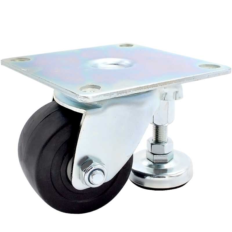 SK6-Z75102P工業(yè)帶調(diào)節(jié)支撐腳重型活動腳輪萬向輪子3寸