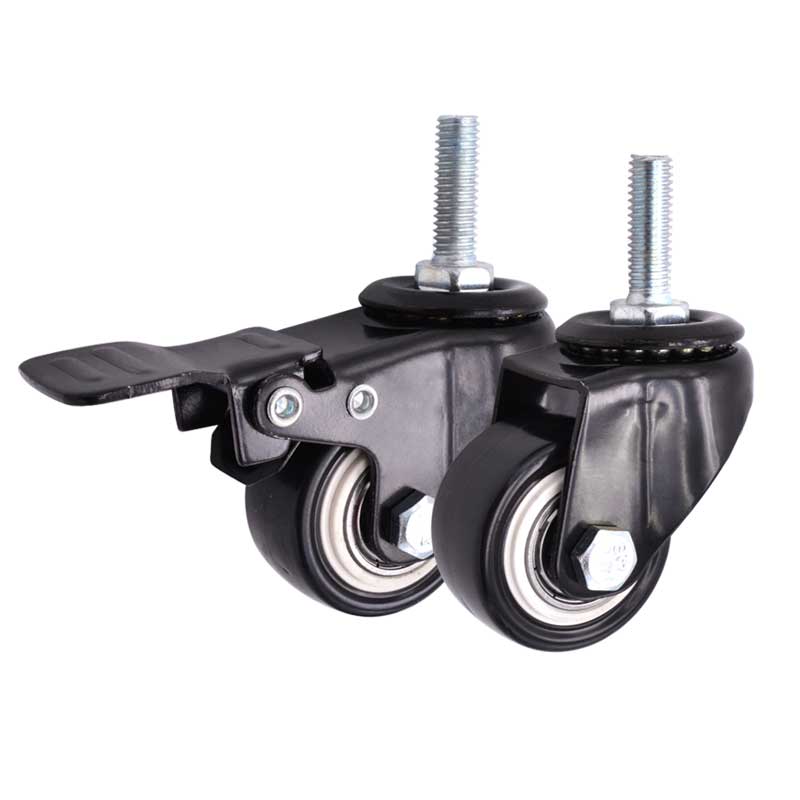 SK6-Z4060S工業(yè)低座重型支撐轉(zhuǎn)向活動腳輪帶剎車平板推車萬向輪子1.5寸