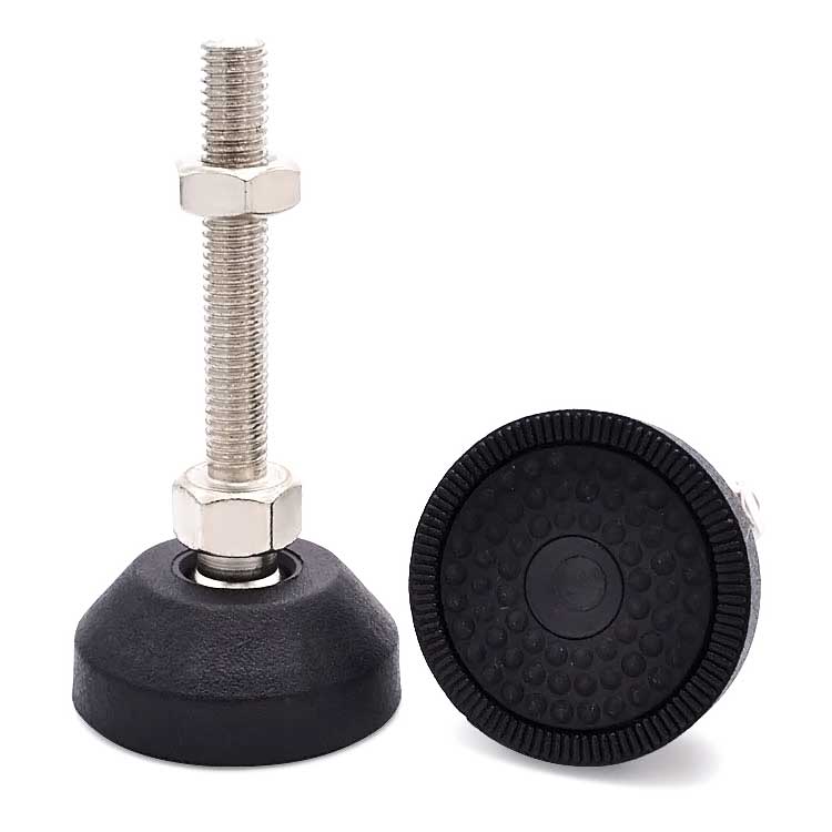 AF-40工業尼龍腳杯固定支撐調整地腳承重型水平調節萬向腳座腳墊M8