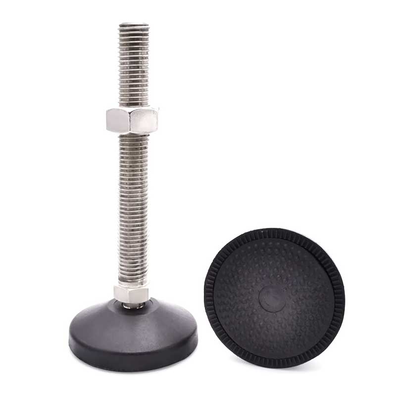 AF-80工業尼龍腳杯固定支撐調整地腳承重型水平調節萬向腳座腳墊M16 M20