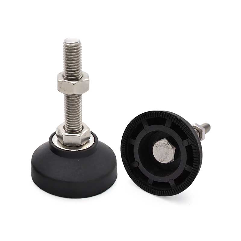 FT-501050S工業尼龍腳杯固定支撐調整地腳承重型水平調節腳座腳墊M10