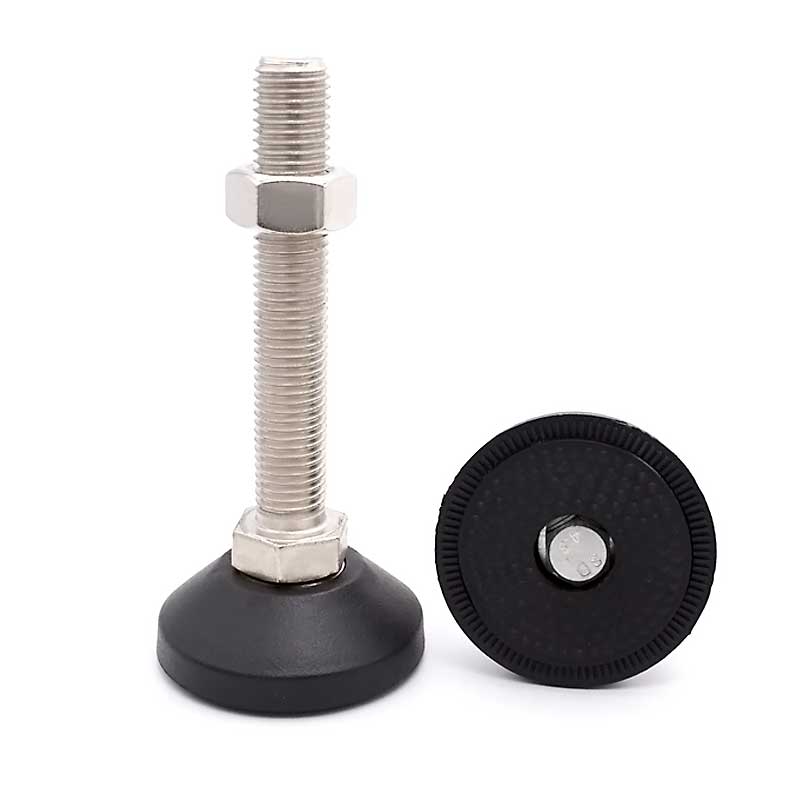 FT-6016100L工業尼龍腳杯固定支撐調整地腳承重型水平調節腳座腳墊M16