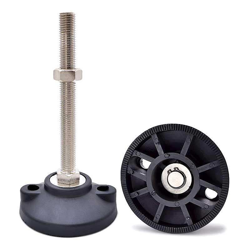 FT-100工業尼龍腳杯固定支撐調整地腳承重型水平調節腳座腳墊M16M20