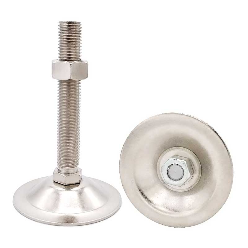 D-80工業不銹鋼腳杯固定支撐調整地腳承重型水平調節腳座腳墊M16