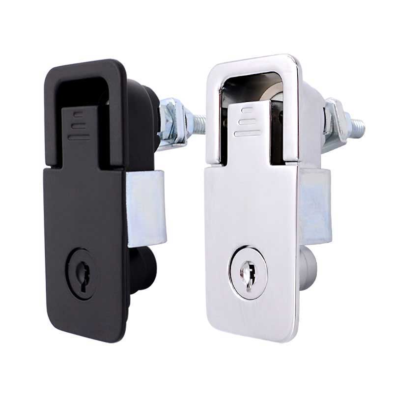 SK1-051鋅合金旋轉式迫緊把手鎖平面回壓式門鎖