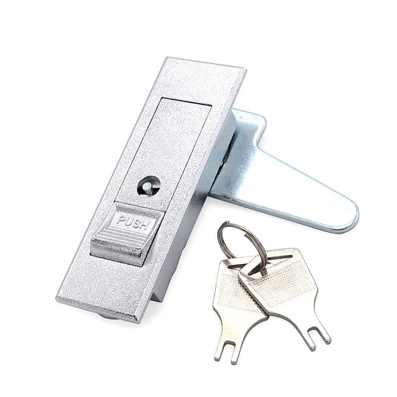SK1-065鋅合金按壓彈跳開關柜門鎖平面鎖
