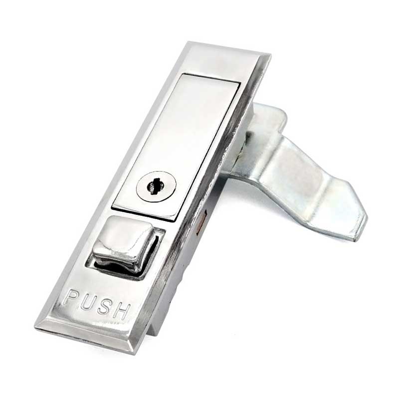 SK1-069鋅合金按鈕式彈跳方形平面鎖 配電箱開關柜門鎖