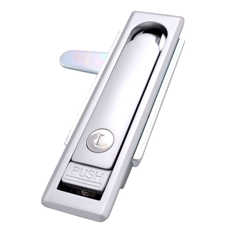 SK1-094-1工業鋅合金防水按壓式旋轉手柄 通訊柜平面鎖