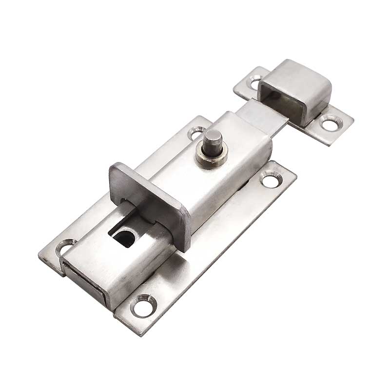 SK5-022-1工業五金不銹鋼門鎖門窗明裝自鎖式彈簧插銷門扣鎖扣防盜門栓